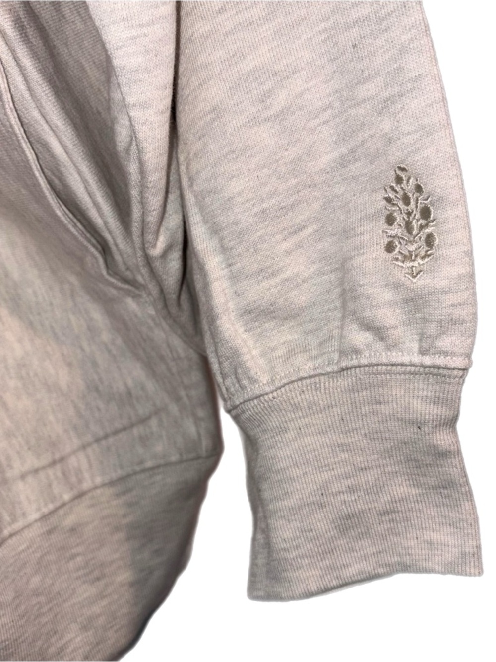 Free People Movement For The Win Fleece Cardigan Oatmeal M NWOT - Picture 5 of 7
